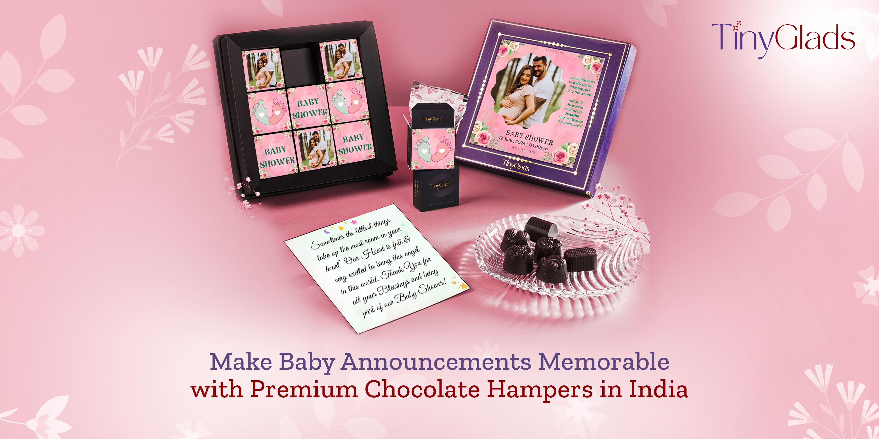 Baby Announcements with Premium Chocolate Gifts