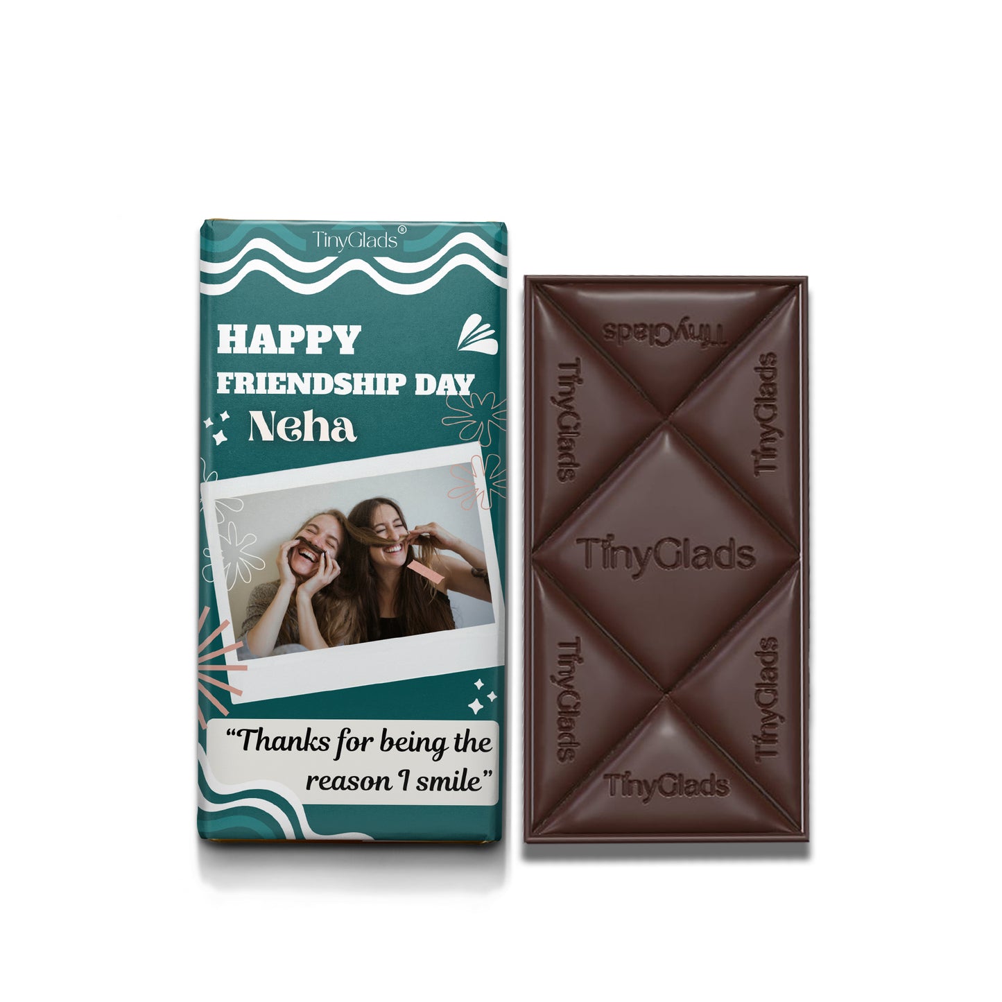 Personalized Friendship Day Chocolate Bar | Custom Photo Gift