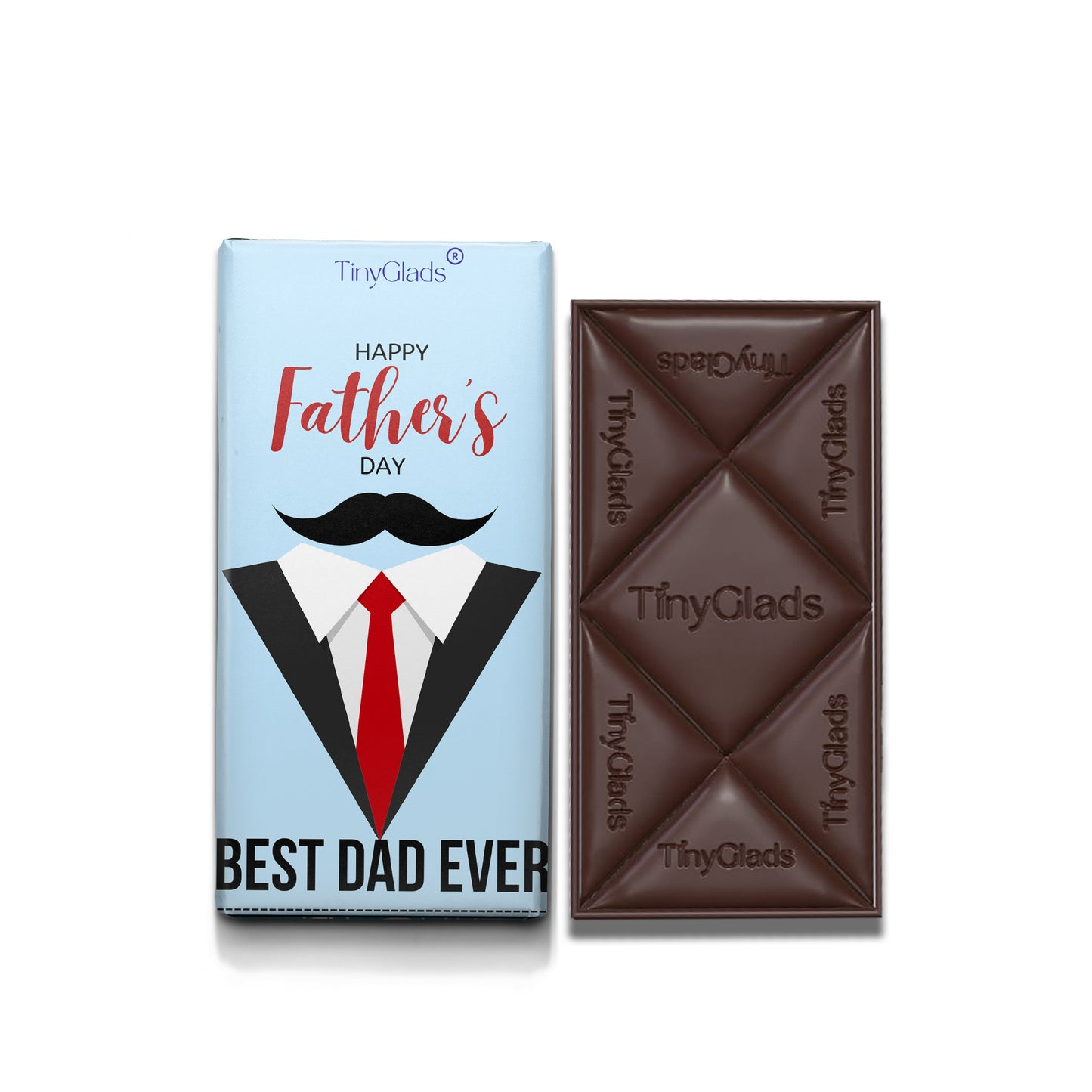 TinyGlads Best Dad Ever Chocolate Bar