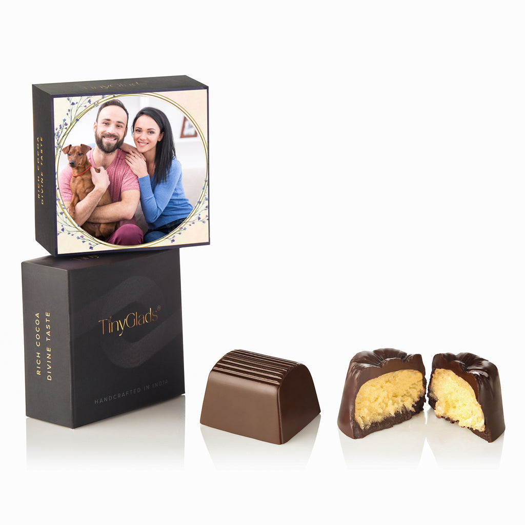 Premium dark chocolate bar packaging