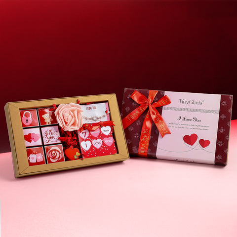 Premium Love Hamper with Rose, Truffles & Greeting Card