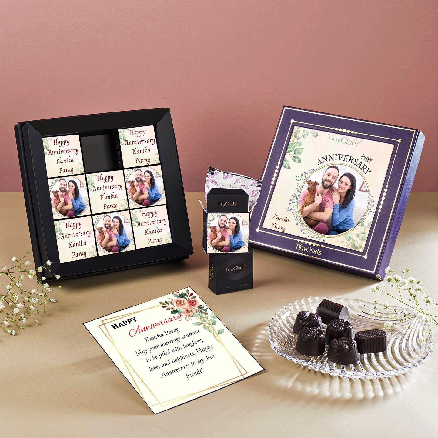 Anniversary Chocolate Gift Box – Personalized Photo Gift