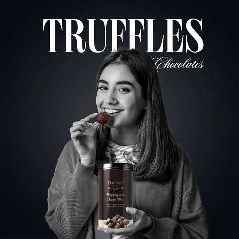 Gourmet Mixed Assorted Chocolate Truffles Jar Premium Collection