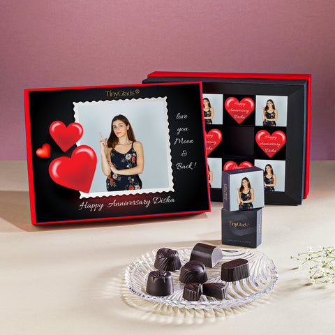 Custom Chocolate Anniversary Gift – Unique Personalised Wedding Anniversary Gift Box