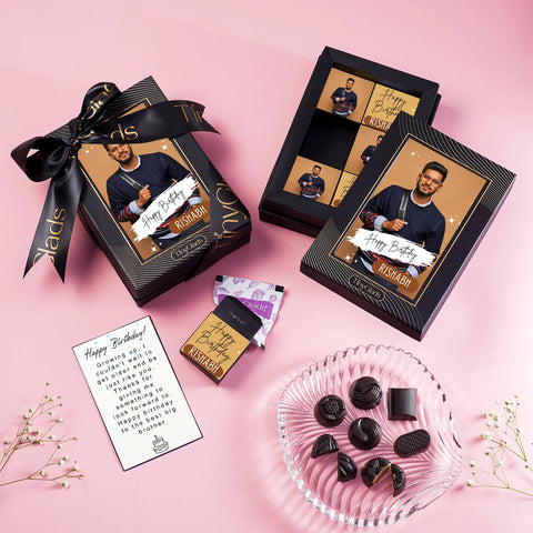Chocolate Box for Birthday – Personalized Birthday Present with Printed Chocolates