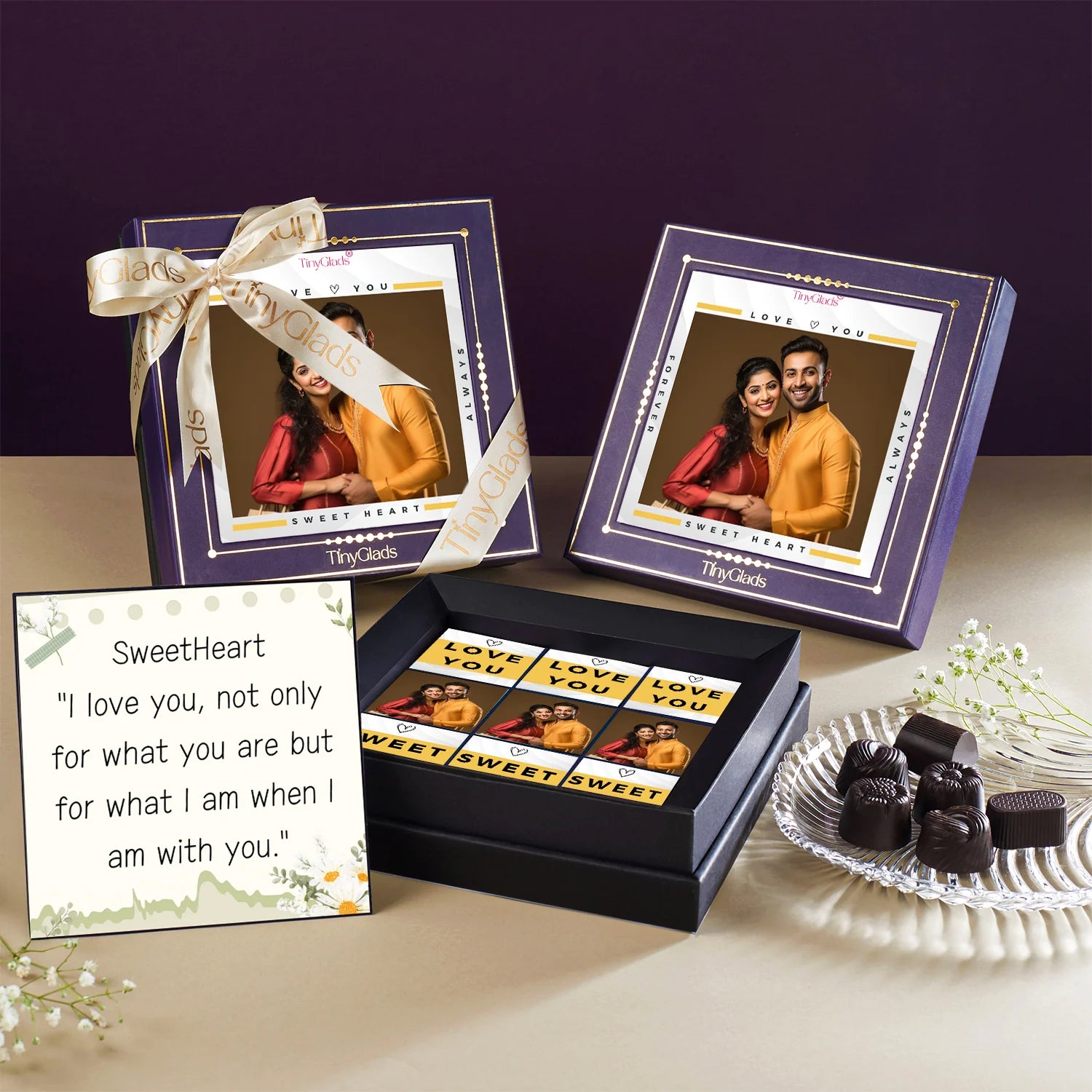 Love Photoframe Chocolate Gift Box | TinyGlads