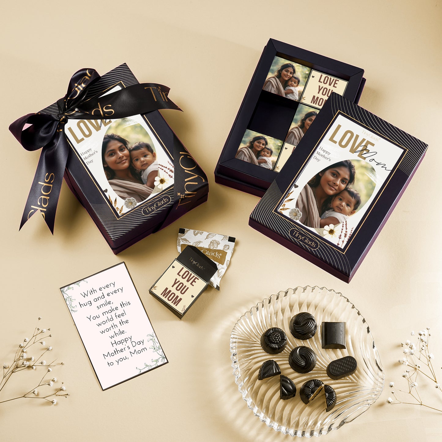 Photo Print Chocolate Gift Box for Mom