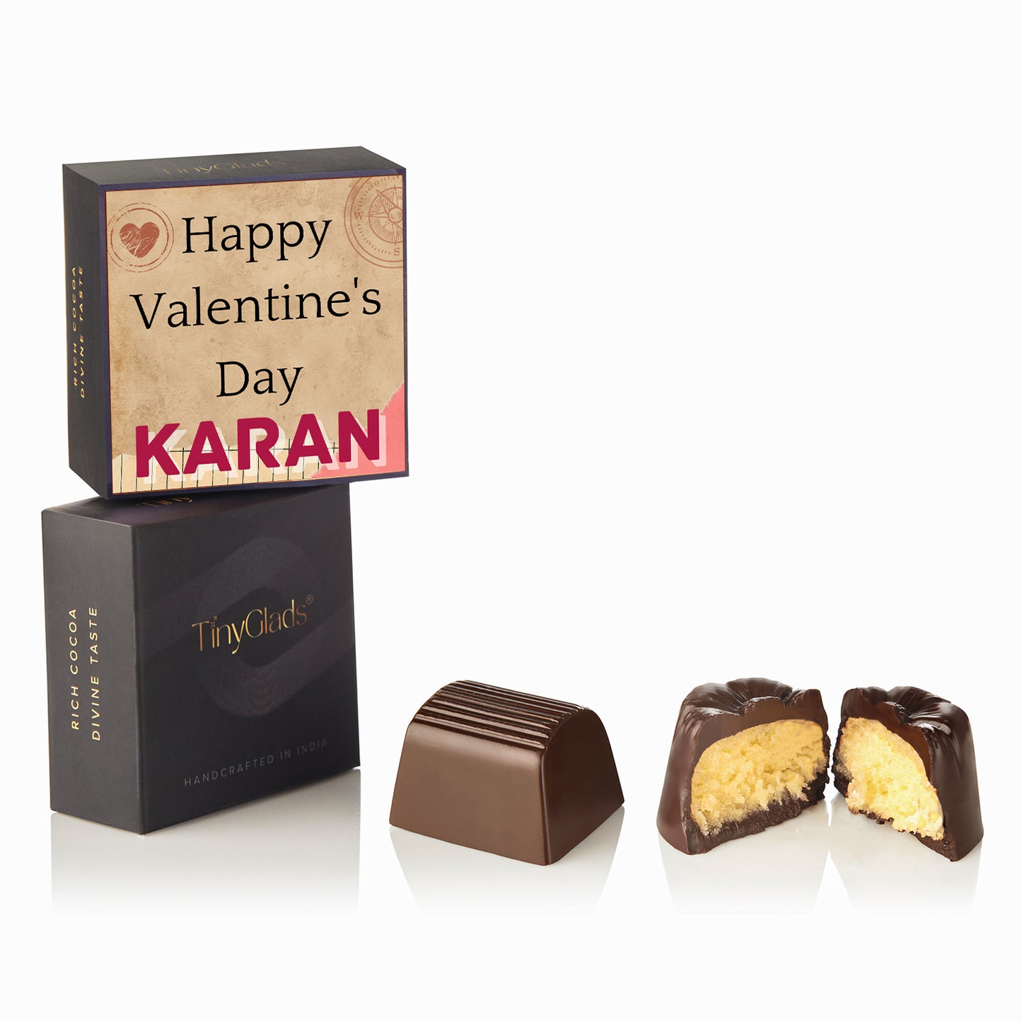 Valentine Photo Chocolate Keepsake Box with 9 Truffles