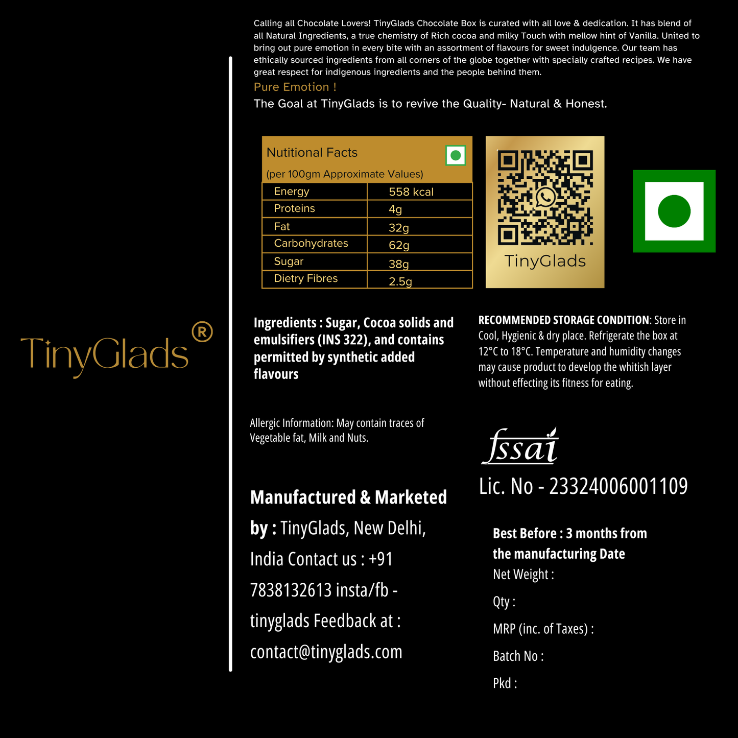 Personalised Valentine Chocolate Gift Box with 2 Chocolate Bars & 6 Truffles