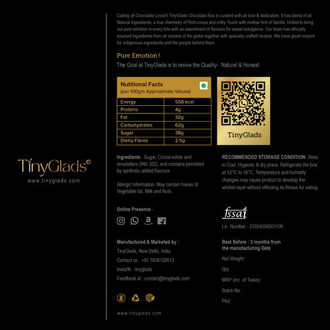 Premium dark chocolate bar packaging