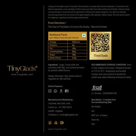 Premium dark chocolate bar packaging