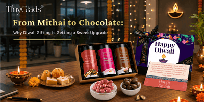 Looking for the best chocolate Diwali gifts this year? TinyGlads offers personalised truffle jars, luxury boxes & corporate hampers with PAN India delivery.