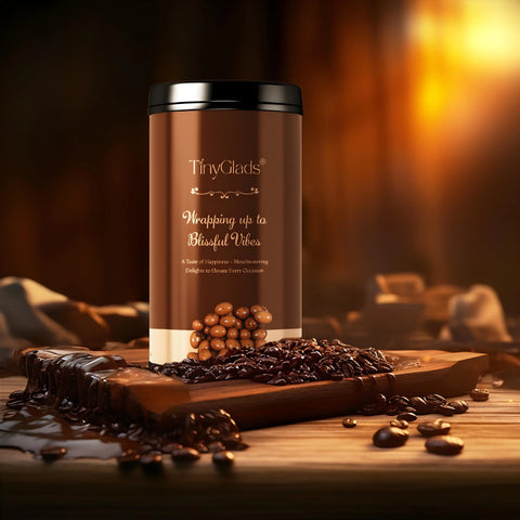 Chocolate Coated Coffee Raisin Dragees Jar