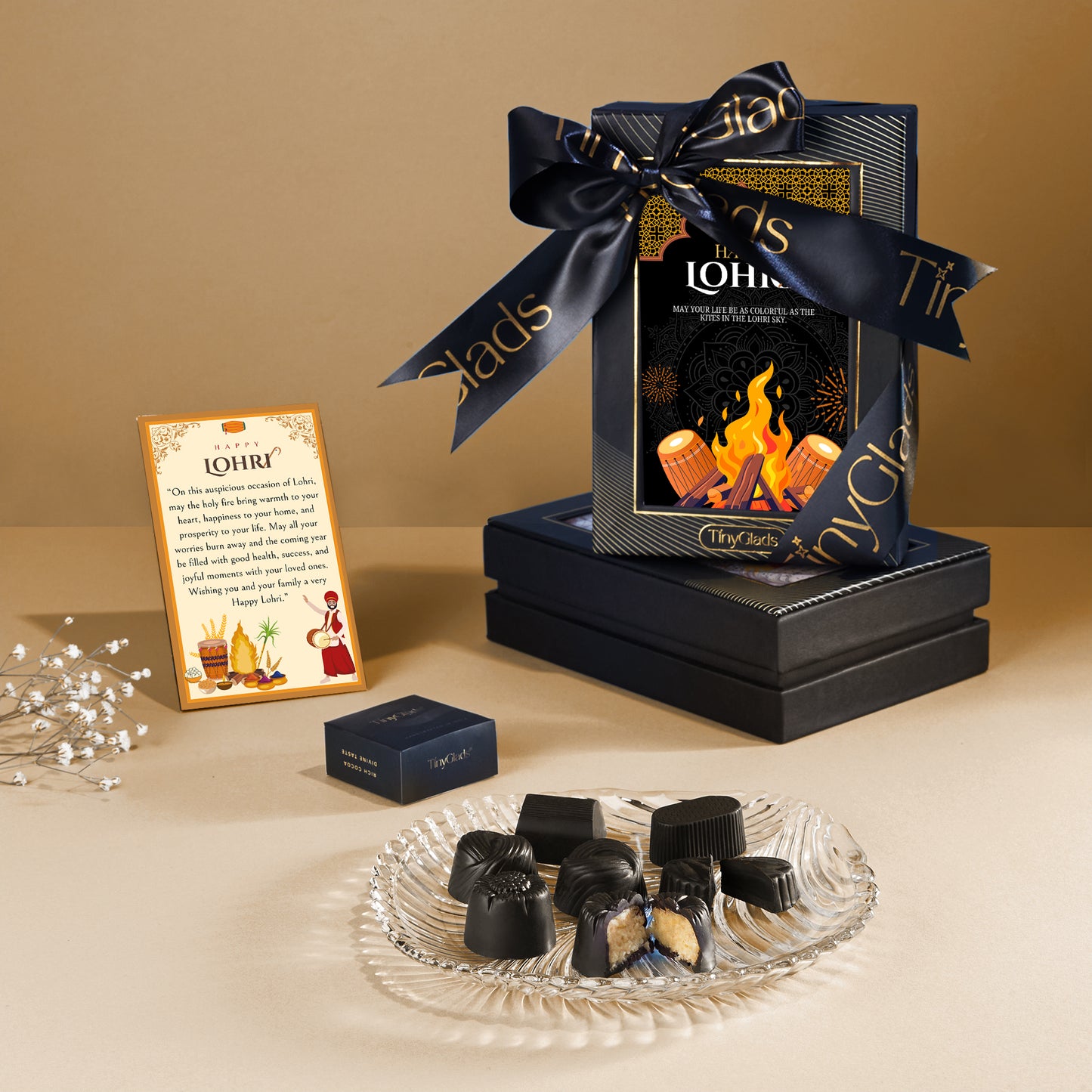 Happy Lohri Chocolate Gift Box | 6 Soft-Centre Truffles