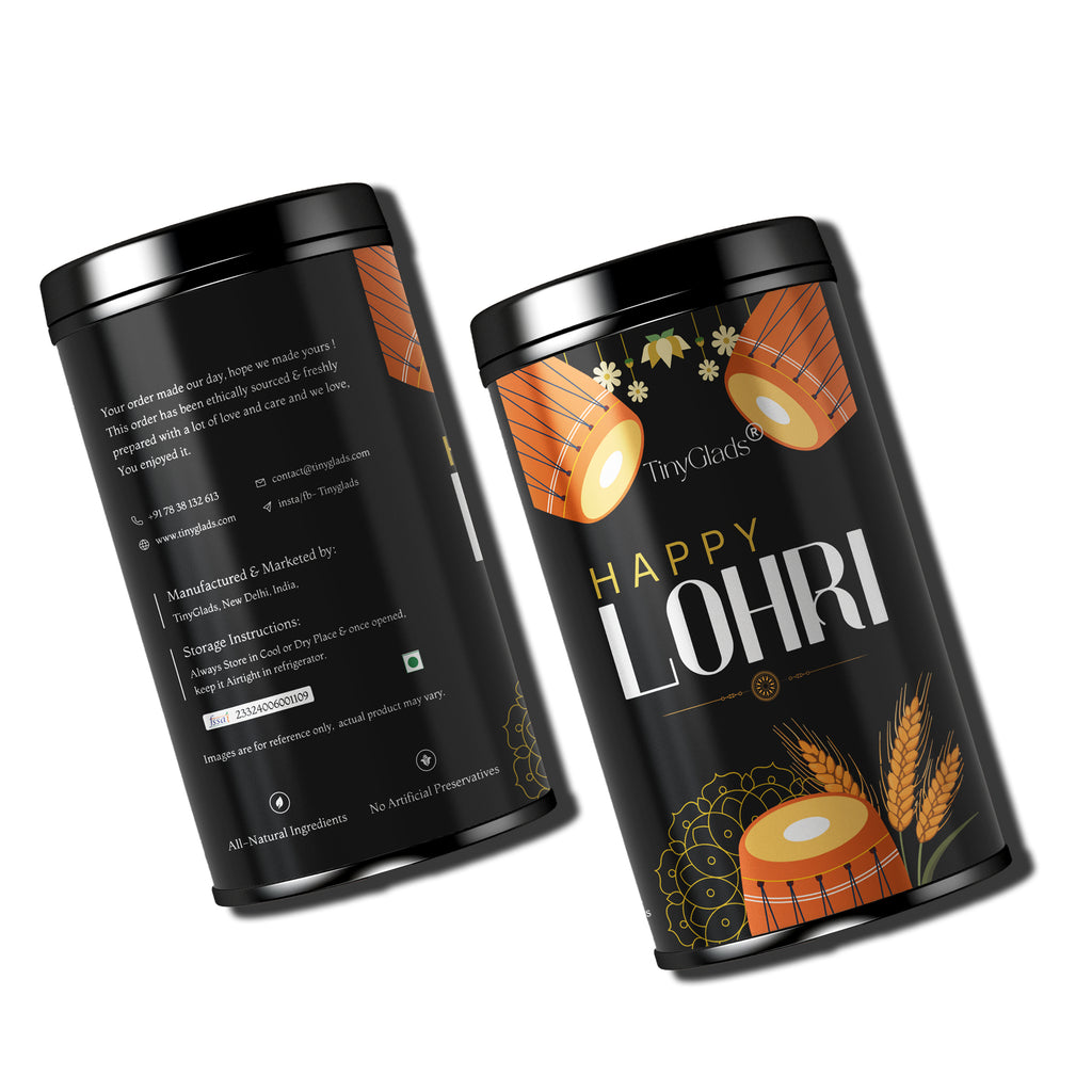 TinyGlads Happy Lohri Chocolate Truffle Jar | 12 Truffles