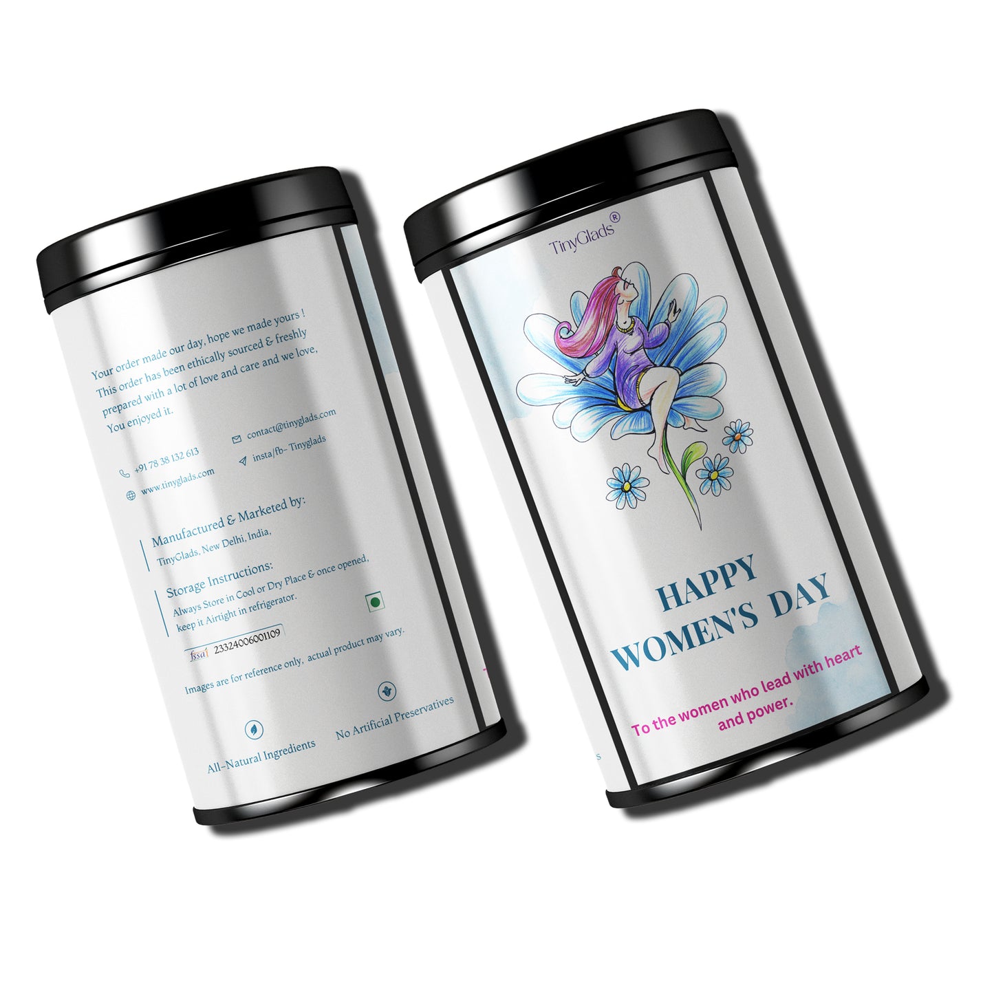 TinyGlads Women's Day Chocolate Truffle Jar | 12 Assorted Pcs