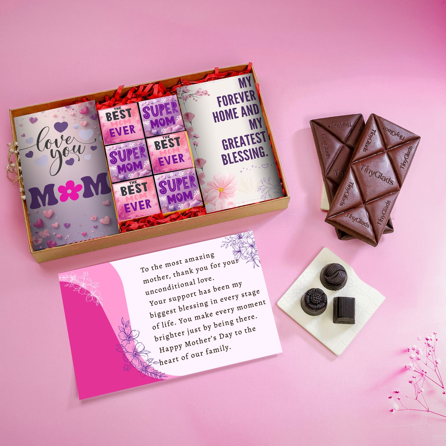 Chocolate Gift Box for Mom | Truffles & Bars Combo