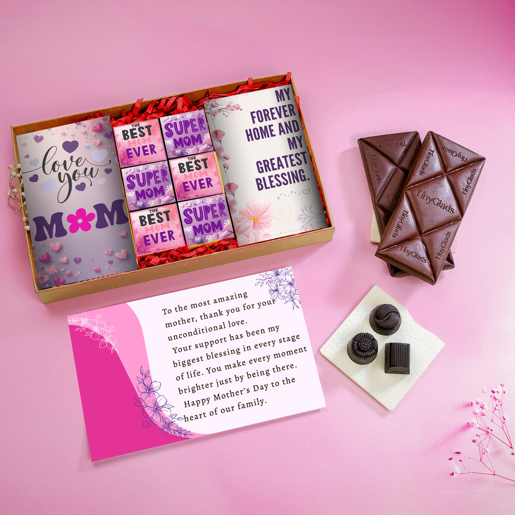 Chocolate Gift Box for Mom | Truffles & Bars Combo