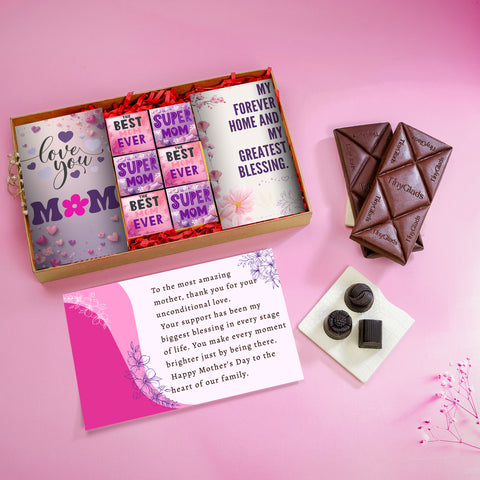 Chocolate Gift Box for Mom | Truffles & Bars Combo
