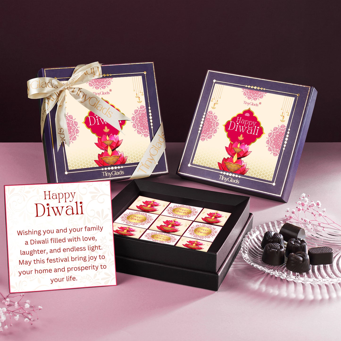 Diwali Photo Frame Chocolate Gift Box – 9 Premium Truffles