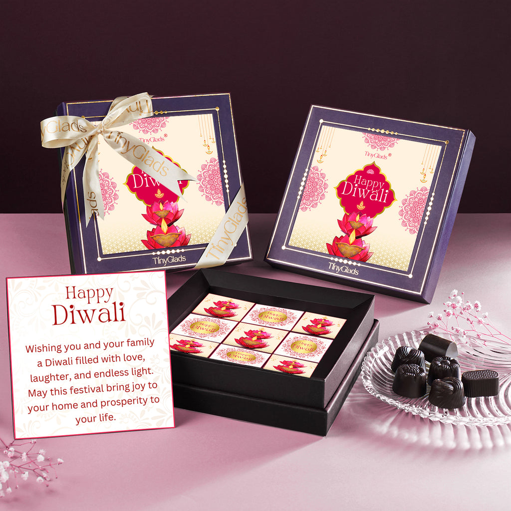 Diwali Photo Frame Chocolate Gift Box – 9 Premium Truffles