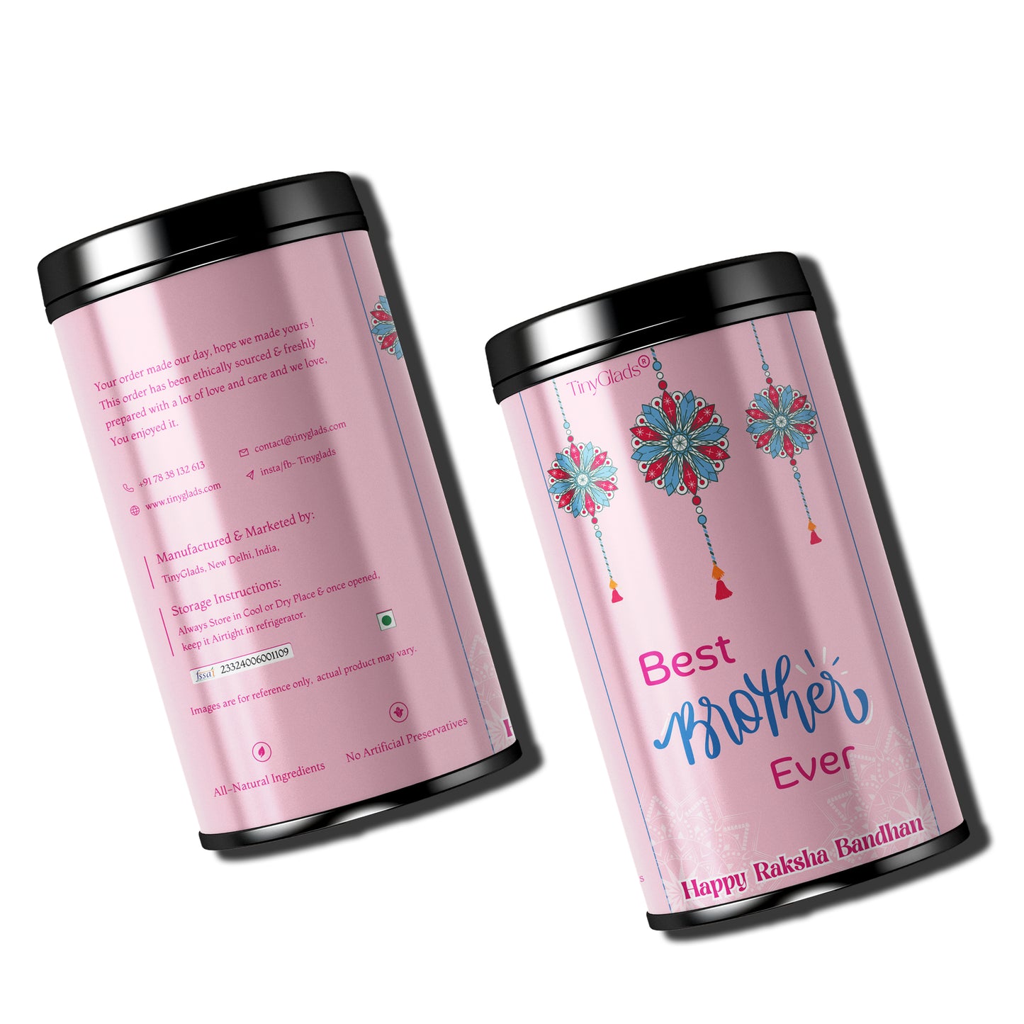TinyGlads Best Brother Ever Chocolate Truffle Jar | 12 Gourmet Truffles