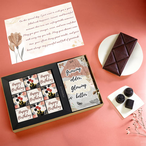 Nine Bites of Bliss & One Rich Bar | Birthday Box
