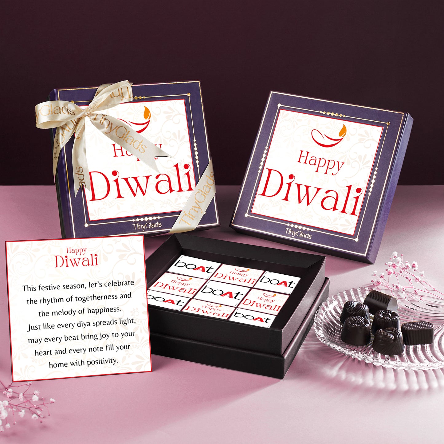 Corporate Diwali Chocolate Gift Box – 9 Premium Truffles
