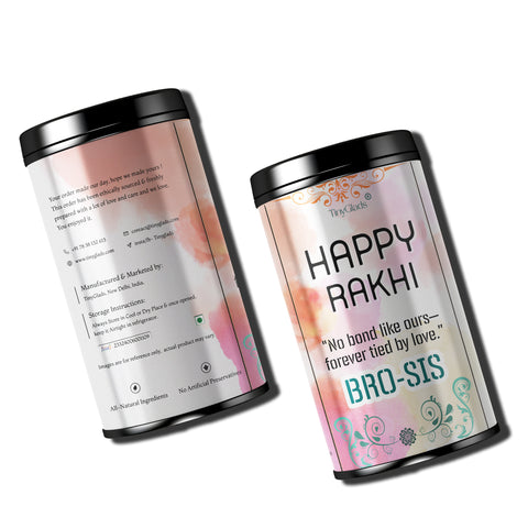 TinyGlads Bro-Sis Celebration Chocolate Truffle Jar | 12 Gourmet Truffles