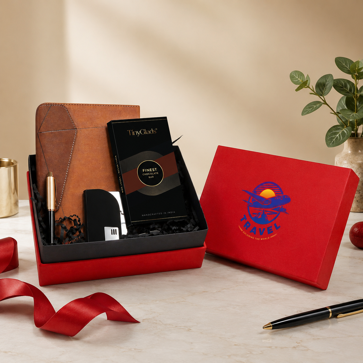 Corporate Gift Box | Chocolate Bar, Diary, Pen & Card Wallet