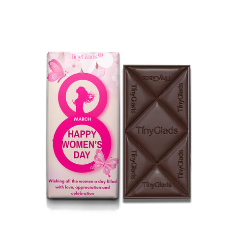 TinyGlads Women's Day Almond & Cranberry Chocolate Bar | 80g