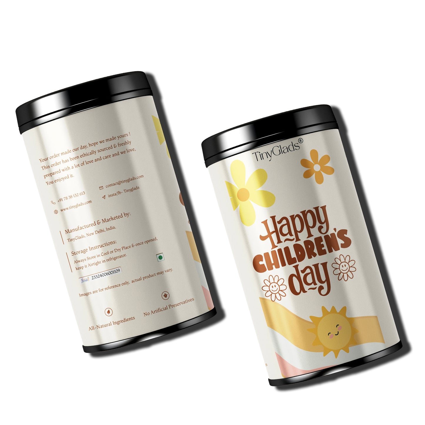 TinyGlads Sunshine Smiles Chocolate Jar | 12 Gourmet Truffles