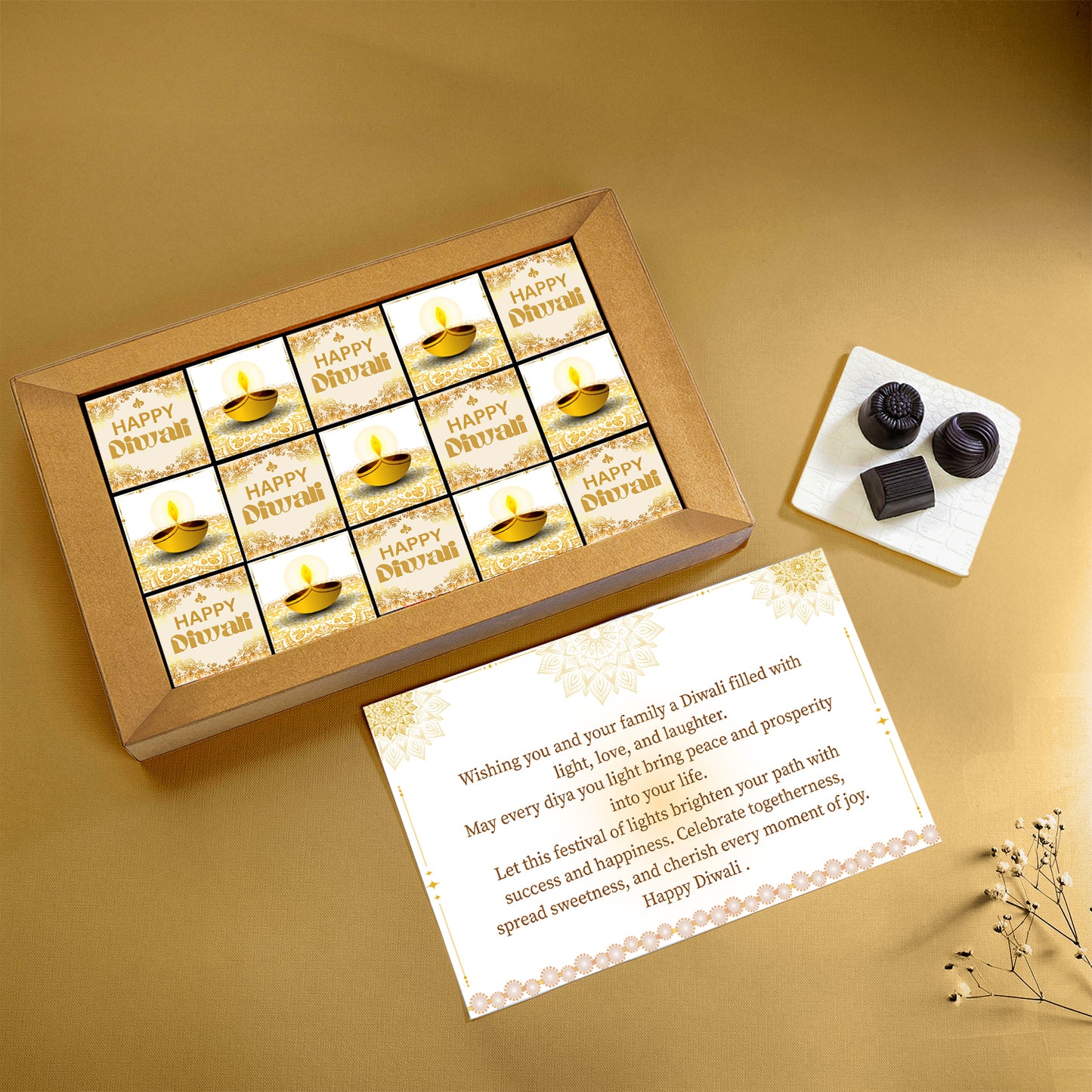 Luxury Diwali Chocolate Truffle Box – 15 Premium Chocolate Truffles