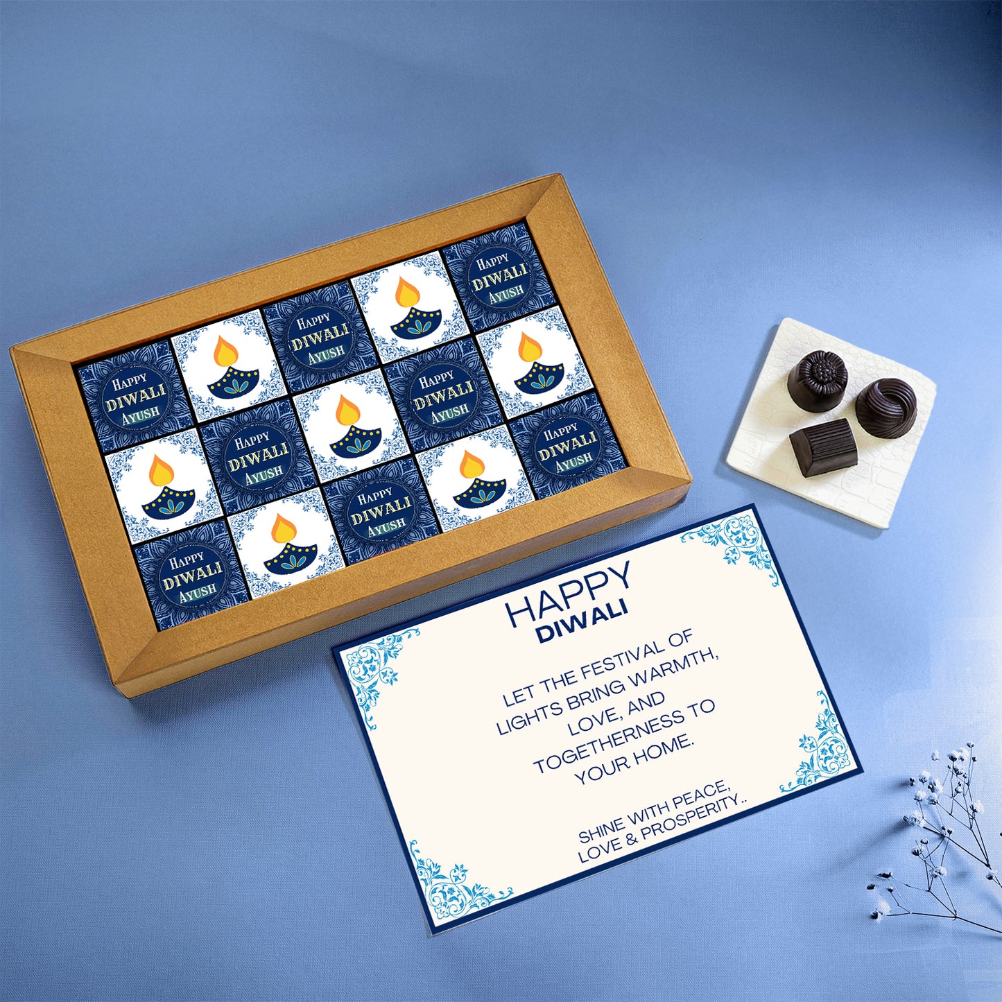 Grand Diwali Chocolate Truffle Box – 15 Luxury Chocolate Truffles