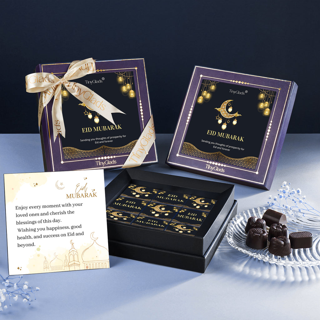 TinyGlads Gourmet Eid Chocolate Gift Box | 9 Premium Truffles