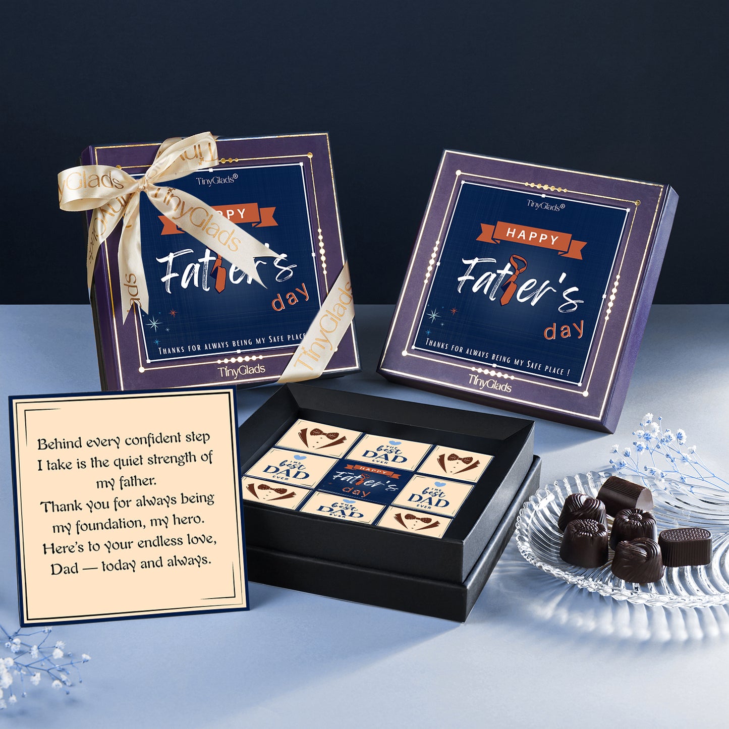 Father’s Day Premium Chocolate Box – 9 Chocolates Inside