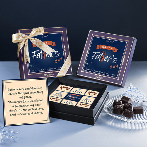 Father’s Day Premium Chocolate Box – 9 Chocolates Inside
