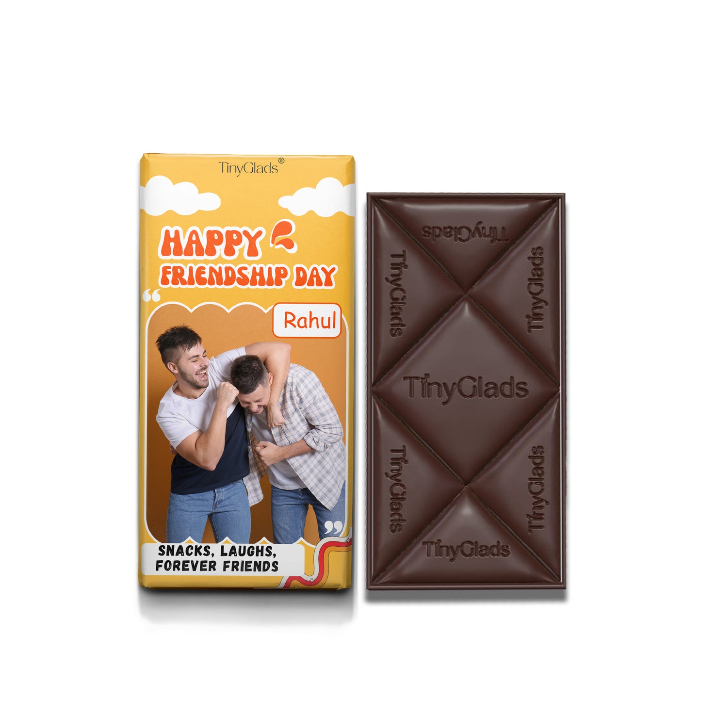 Friendship Day Chocolate Bar with Custom Name & Photo