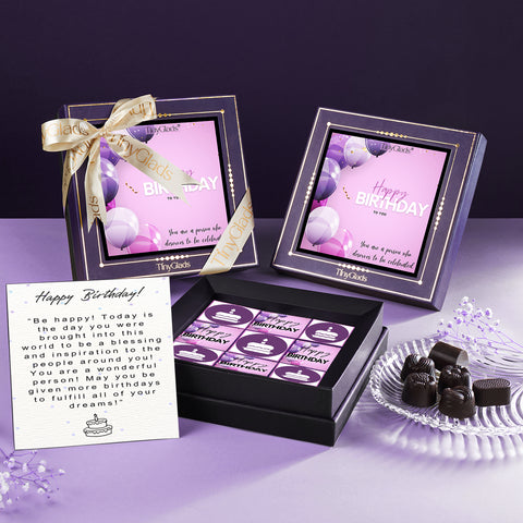 A Box Full of Sweet Birthday Wishes | 9 Chocolates Truffes