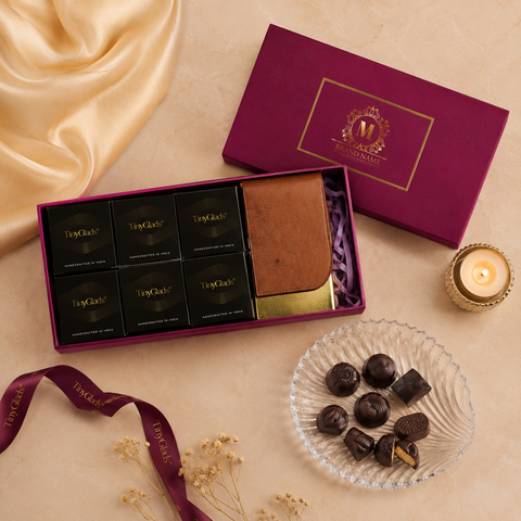 Premium Corporate Chocolate Gift Box with Card Holder