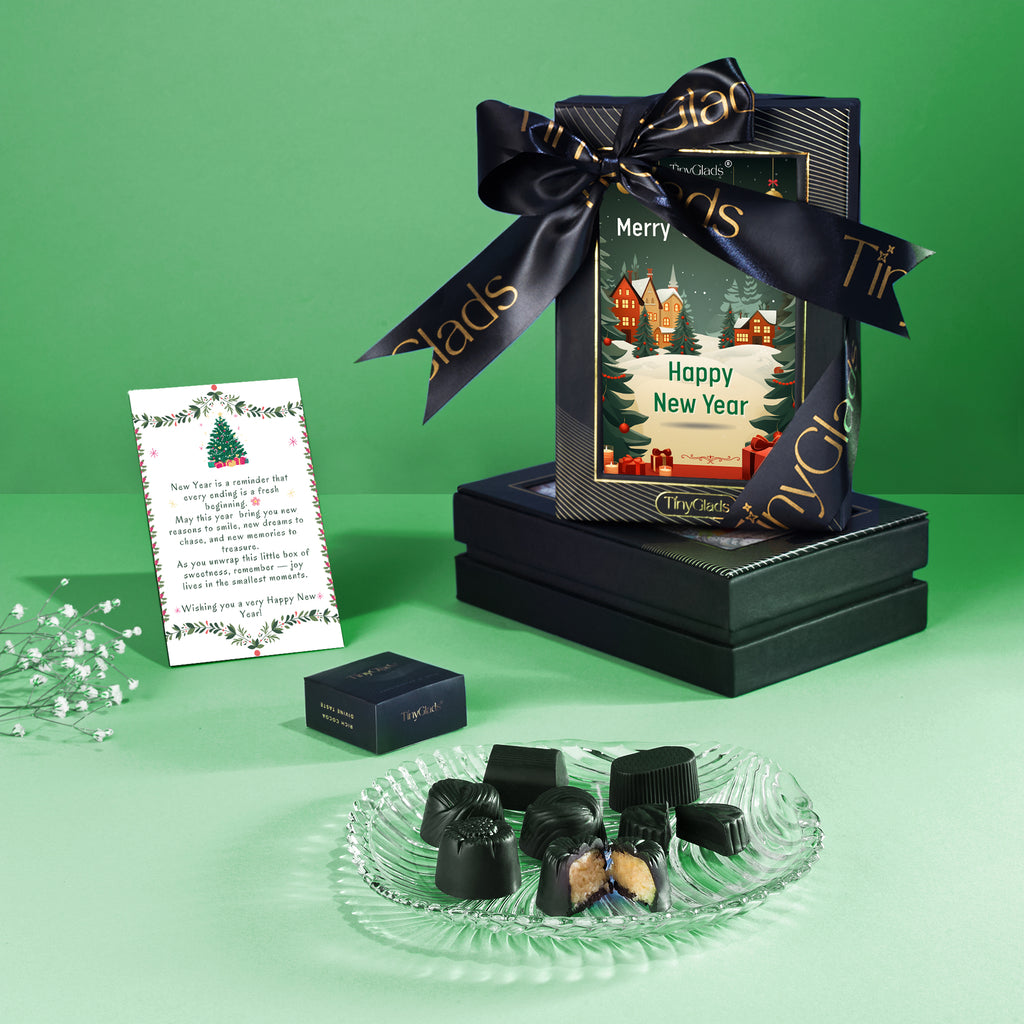 Christmas Chocolate Gift Box with 6 Premium Truffles