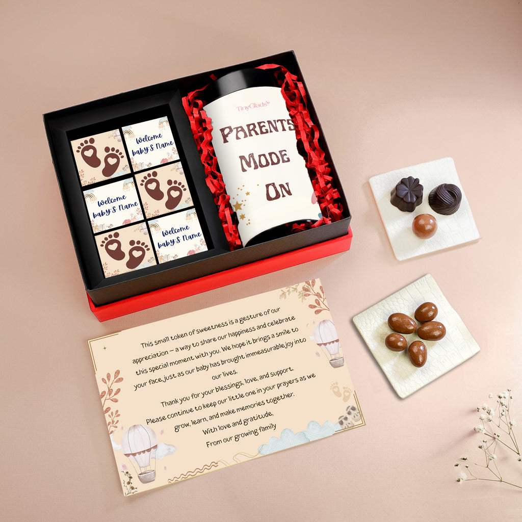 Hello Baby Chocolate Gift Box | Jar & Truffle Delight Combo