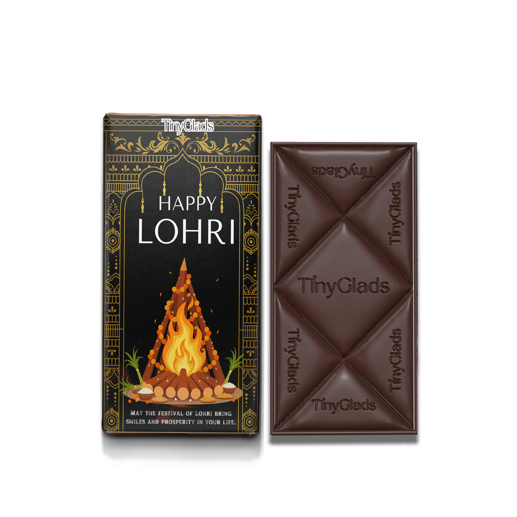 TinyGlads Festive Lohri Chocolate Bar for Corporate Gifting