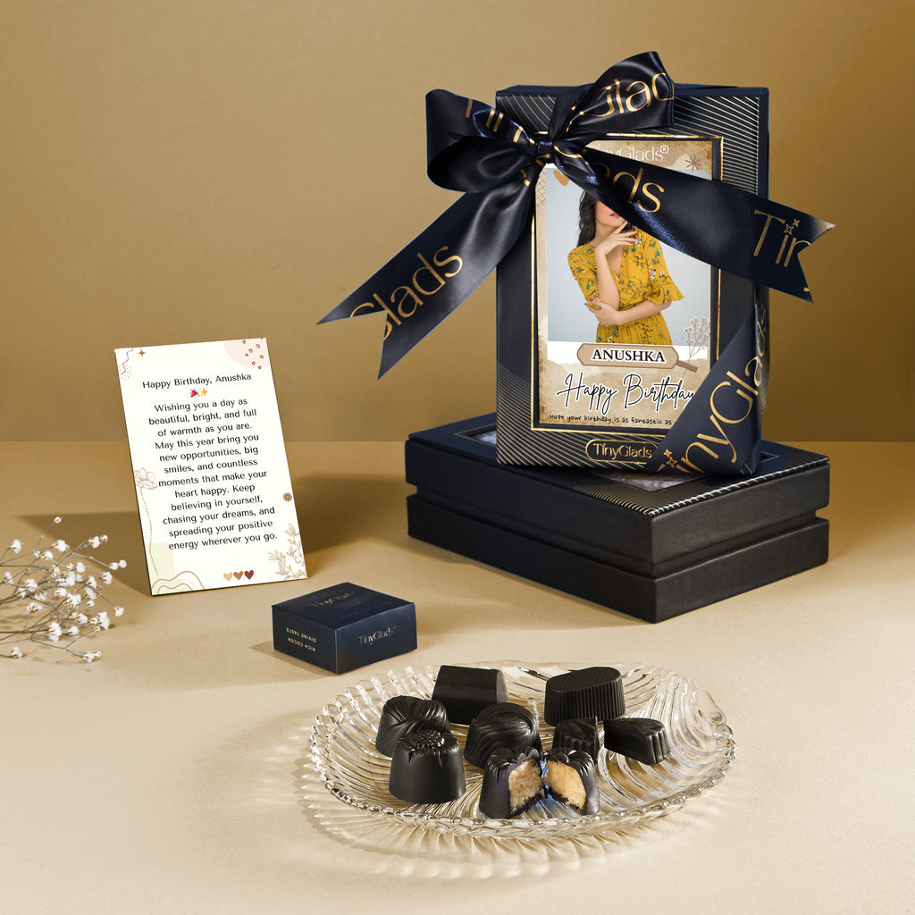 Personalised Birthday Chocolate Box | 6 Pcs Gourmet Truffles