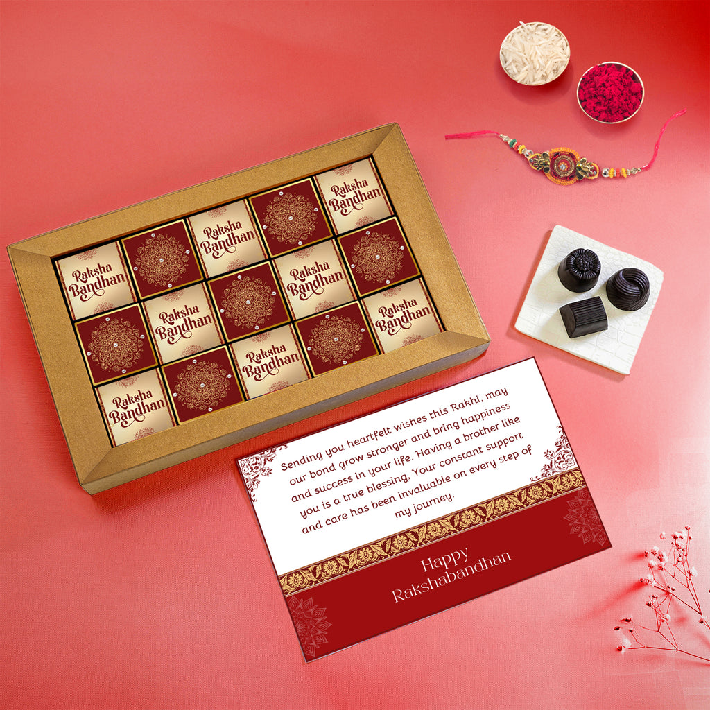SweetBond Truffle Rakhi Box – 15 Premium Chocolates