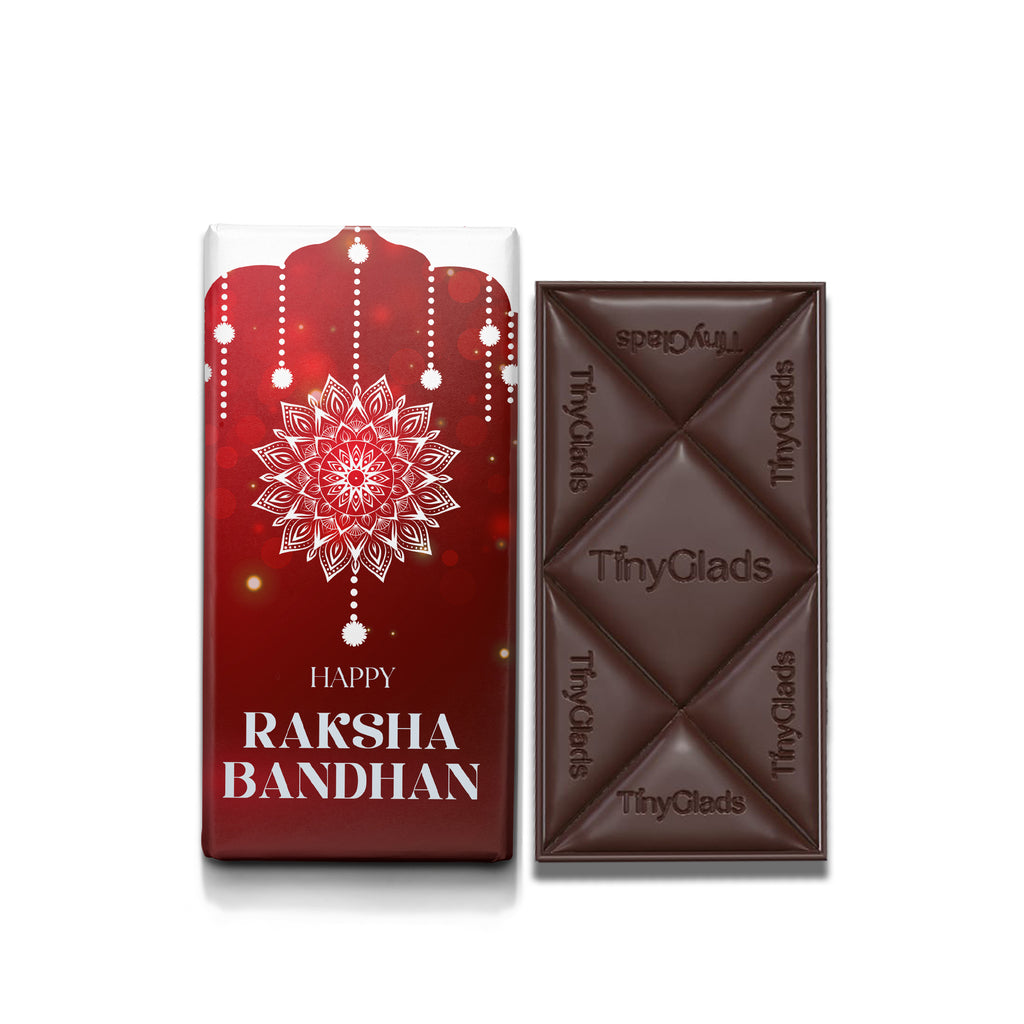 TinyGlads Rakhi Bliss Chocolate Bar | Almond & Cranberry | 80g