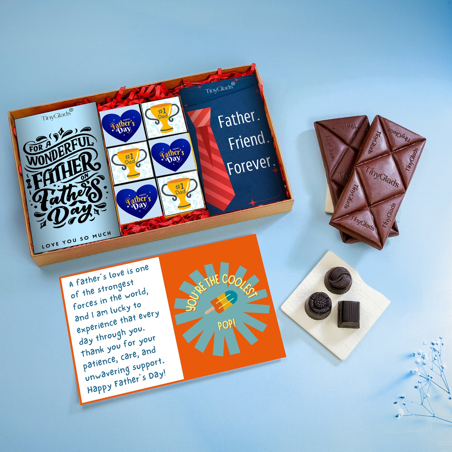Chocolate Gift Box for Dad | Truffles & Bars Combo