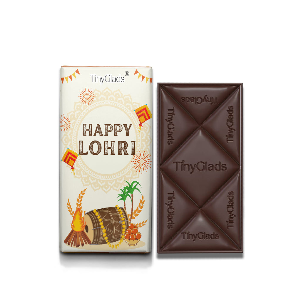 TinyGlads Classic Lohri Chocolate Bar | 80g