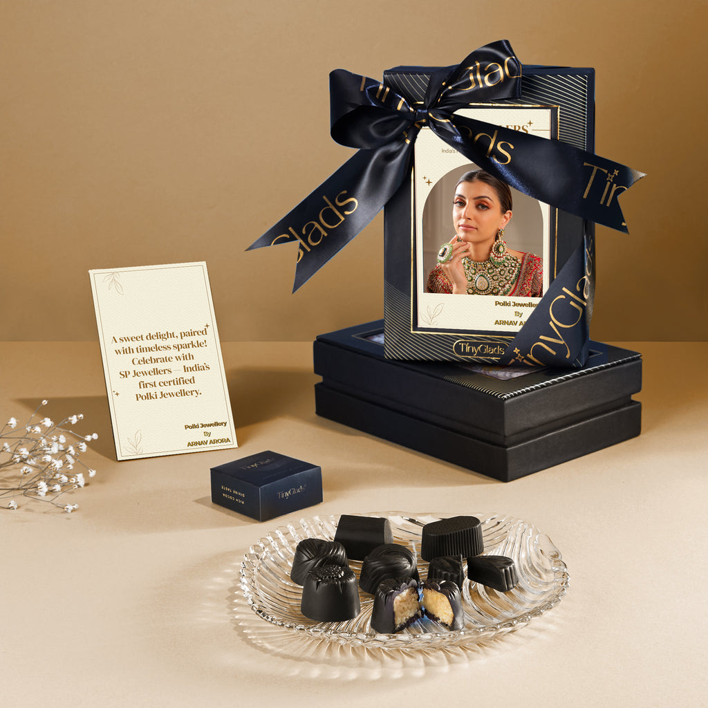 Customized Corporate Chocolate Gift Box with Logo & Photo | 6 Pcs Truffles