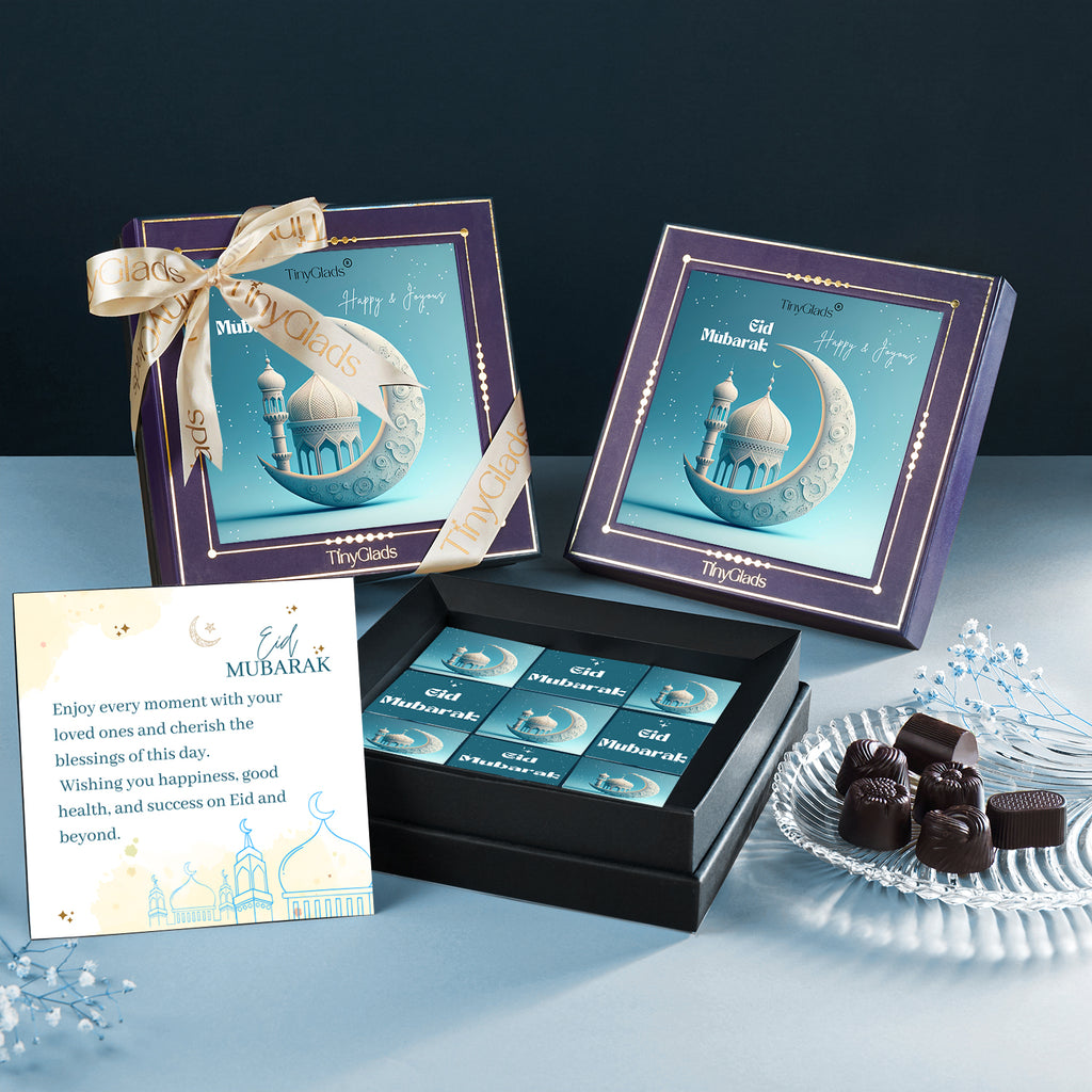 TinyGlads Eid Moonlight Chocolate Gift Box | 9 Handcrafted Truffles